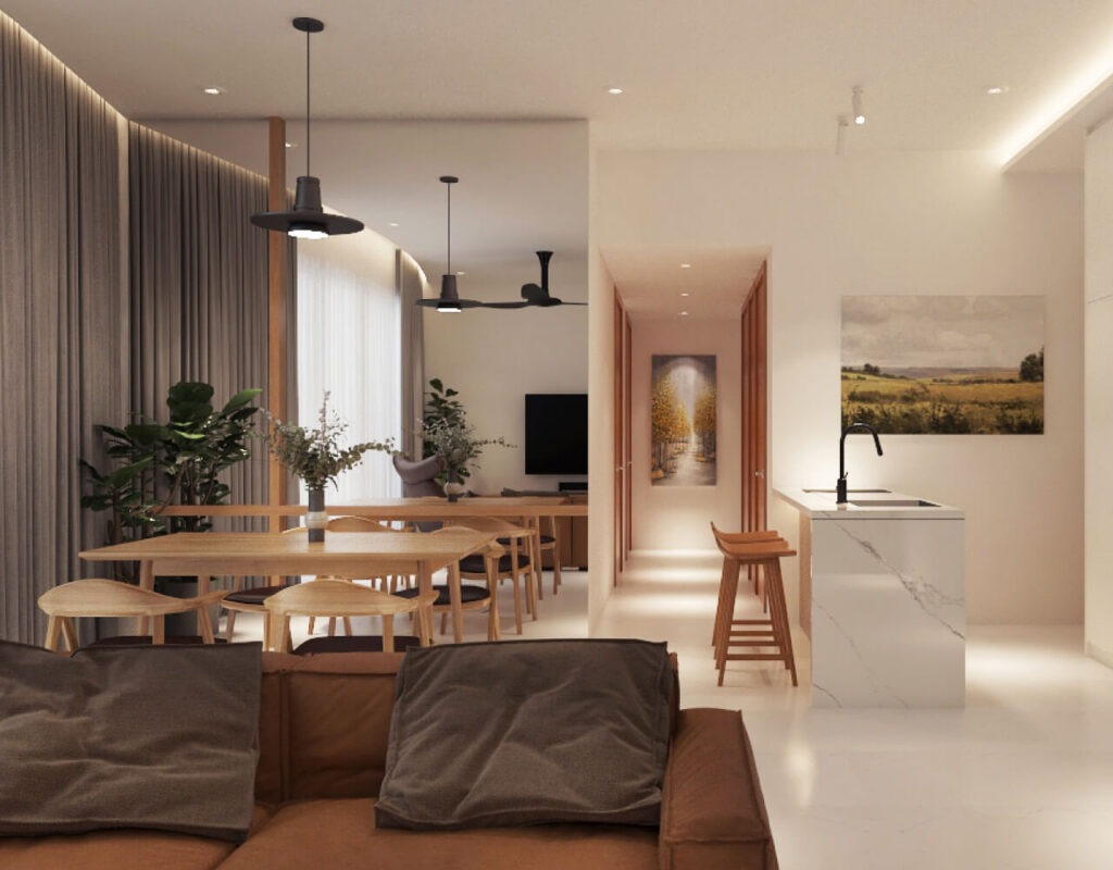 hotel-inspired condo interior design