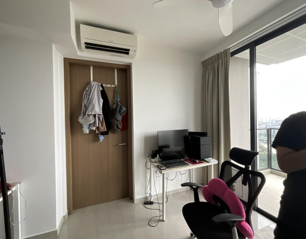 storage space ideas in condo computer table in the living room for work and entertainment purposes