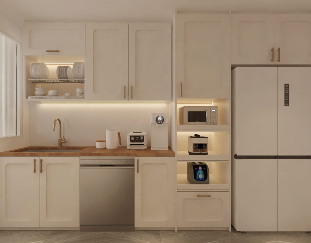 Oak and White resale HDB Renovation