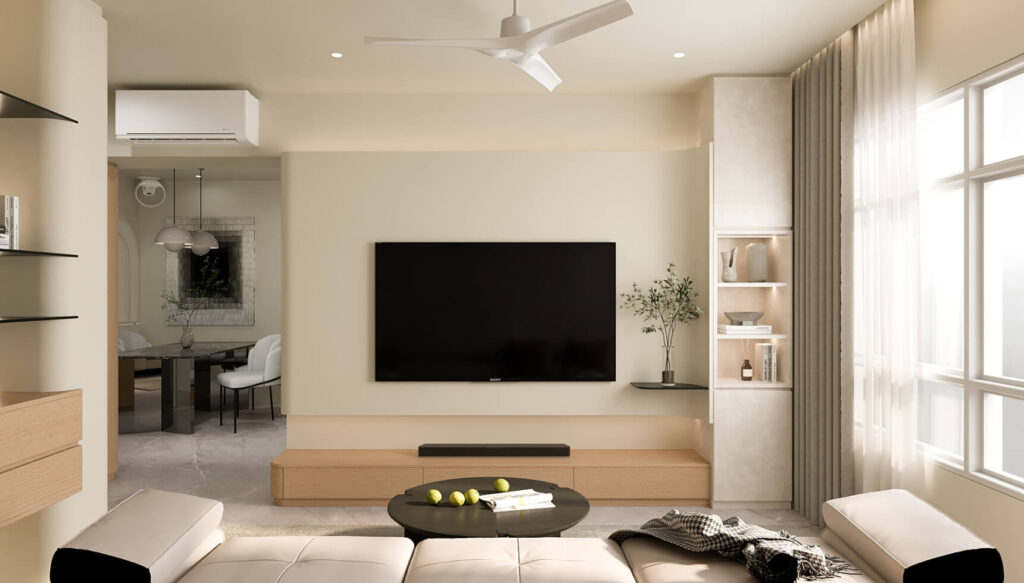 Creamy Pastel 4-room resale HDB Renovation